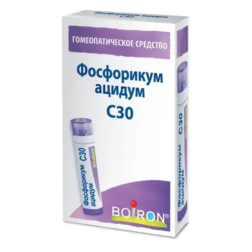 ФОСФОРИКУМ АЦИДУМ С30 гран. гомеопат. 4г N1 (Буарон Лаб, ФРАНЦИЯ)