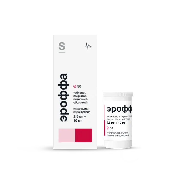ЭРОФФА табл. п.п.о. 2.5мг+10мг N30 (СОЛОФАРМ, РФ)