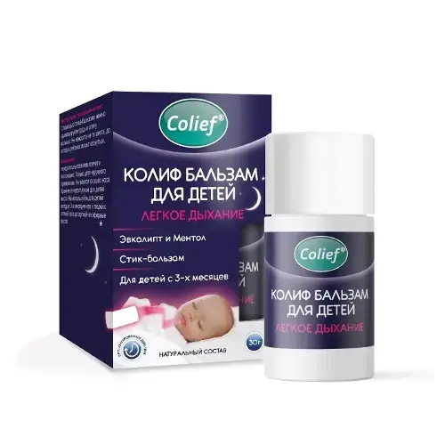 КОЛИФ бальзам с эвкалиптом и ментолом 3м+ (стик) 30г N1 (Кросскеа Лимитед, ИРЛАНДИЯ)