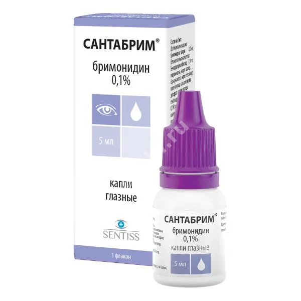 САНТАБРИМ капли глазн. 0.1% - 5мл N1 (Сентисс Фарма, ИНДИЯ)