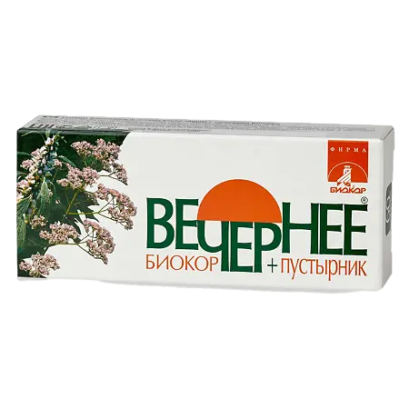 ВЕЧЕРНЕЕ Валериана+пустырник драже 0.16г N120 (Биокор, РФ)