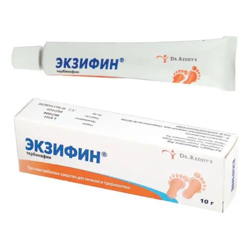 ЭКЗИФИН крем 1% - 10г N1 (Др. РЕДДИС, ИНДИЯ)