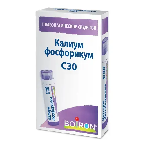 КАЛИУМ ФОСФОРИКУМ С30 гран. гомеопат. 4г N1 (Буарон Лаб, ФРАНЦИЯ)