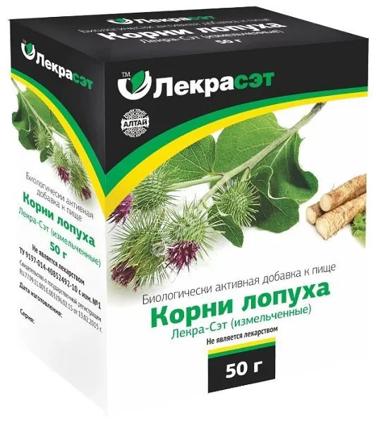 ЛОПУХА КОРЕНЬ фиточай 50г N1 (Лекра-СЭТ, РФ)