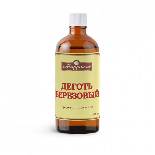 ДЕГОТЬ березовый (фл.) 100мл N1 (МИРРОЛЛА, РФ)