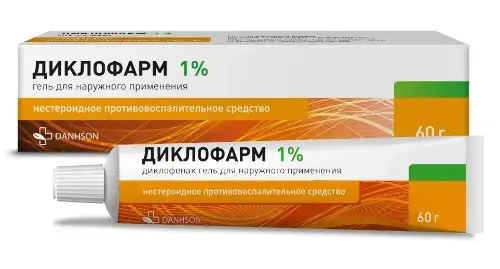 ДИКЛОФАРМ гель (туба) 1% - 60г N1 (ВетПром АД, БОЛГАРИЯ)