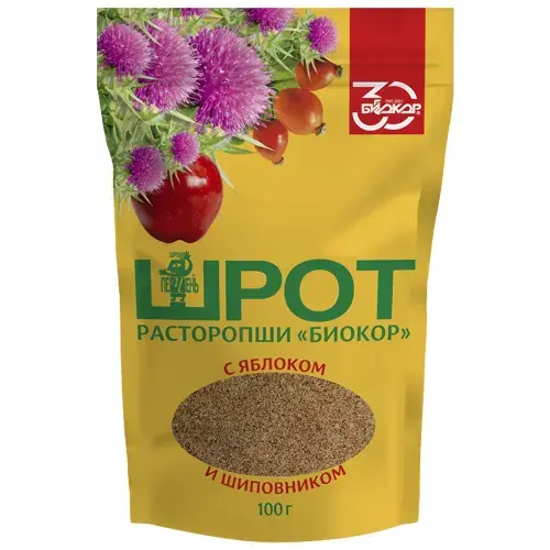 РАСТОРОПШИ ШРОТ пор. 100г N1 Яблоко/Шиповник (Биокор, РФ)