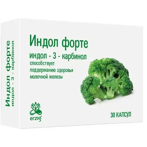 ИНДОЛ ФОРТЕ капс. 0.38г N30 (Фармфабрика ООО, РФ)