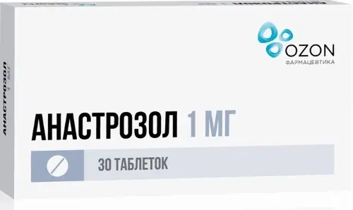 АНАСТРОЗОЛ табл. п.п.о. 1мг N30 (ОЗОН, РФ)