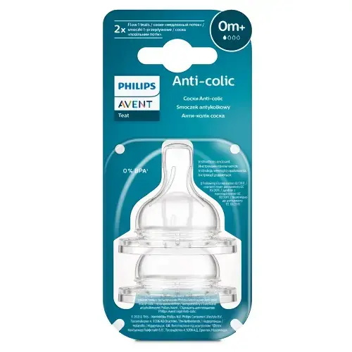 АВЕНТ (Avent) соска силик. медл поток Anti-Colic 0м+ SCY761/02 N2 (ФИЛИПС  ЭЛЕКТРОНИКС, ИНДОНЕЗИЯ)