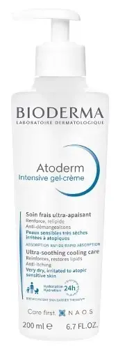 БИОДЕРМА Атодерм Интенсив крем-гель для лица/тела успокаив. 200мл (Наос Лаборатория Биодерма, ФРАНЦИЯ)