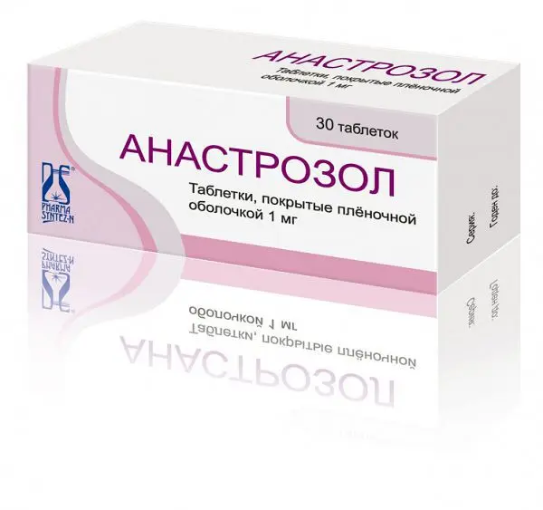 АНАСТРОЗОЛ табл. п.п.о. 1мг N30 (ФАРМАСИНТЕЗ, РФ)