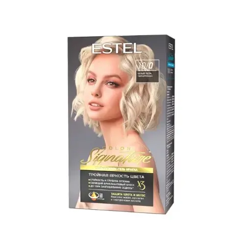 ЭСТЕЛЬ (ESTEL) Color signature краска для волос Тон 10/0 Белый песок (Юникосметик, РФ)