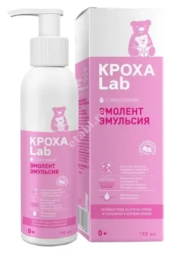 КРОХА ЛАБ эмульсия-эмолент д/очень сухой кожи 190мл (Уник Косметик, РФ)