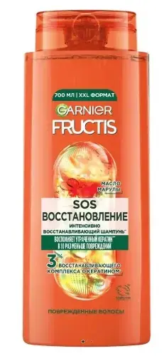 ГАРНЬЕ (GARNIER) ФРУКТИС SOS восстановление шампунь для поврежд волос укрепл 700мл (Лореаль, РФ)