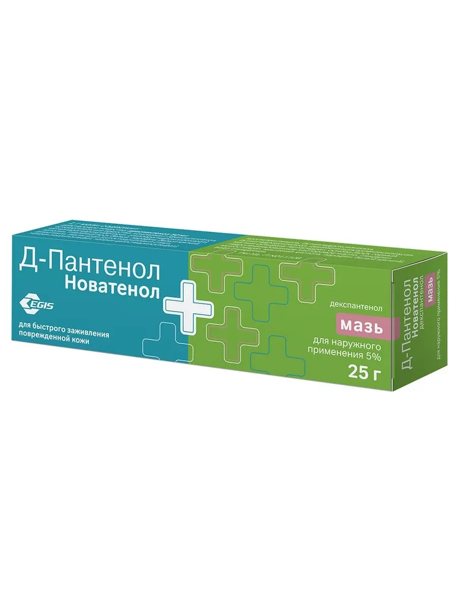 Д-ПАНТЕНОЛ НОВАТЕНОЛ мазь (туба) 5% - 25г N1 (ЯДРАН, ХОРВАТИЯ)