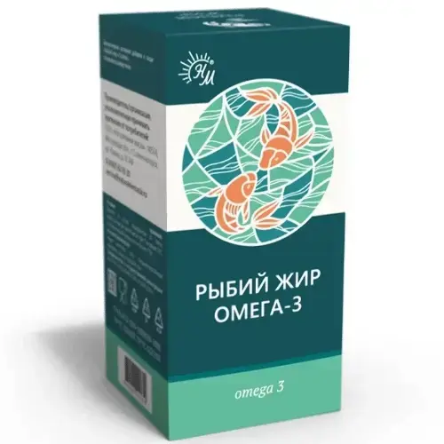 РЫБИЙ ЖИР Омега-3 жидк. д/ внутр. прим. (фл.) 100мл N1 (Натуральные масла ООО, РФ)