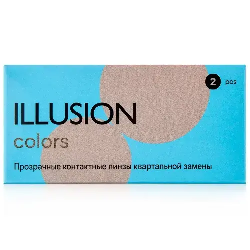ЛИНЗЫ КОНТАКТНЫЕ Illusion Colors 2шт традиц 3мес дневн б/цв -6.50 8.6 (ДК Медивизион, КИТАЙ)