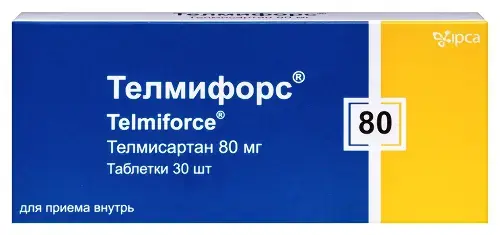 ТЕЛМИФОРС табл. 80мг N30 (ИПКА, ИНДИЯ)