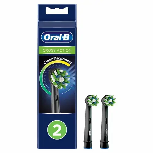 ОРАЛ-БИ (ORAL-B) Cleanmaximiser для электрических зубных щеток cross action насадка сменная N2 Черная (ПРОКТЕР & ГЕМБЛ , ГЕРМАНИЯ)