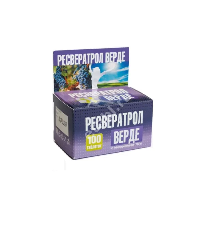 РЕСВЕРАТРОЛ Верде табл. 0.5г N100 (АКЛЕН, РФ)