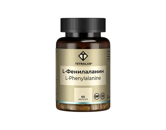L-ФЕНИЛАЛАНИН Тетралаб капс. (банк.) 500мг - 0.505г N60 (Квадрат-С, РФ)
