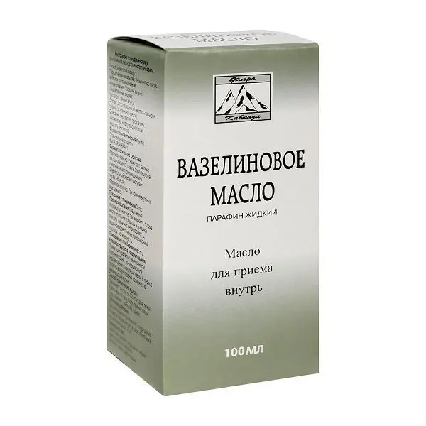 ВАЗЕЛИНОВОЕ МАСЛО масло внутр. (фл.) 100мл N1 (Флора Кавказа, РФ)