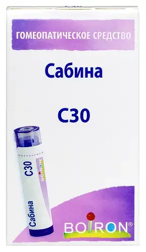 САБИНА С30 гран. гомеопат. 4г N1 (Буарон Лаб, ФРАНЦИЯ)