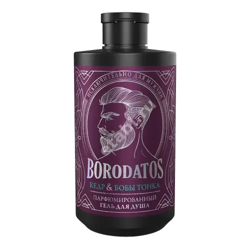 БОРОДАТОС (BORODATOS) гель для душа 400мл Кедр/Бобы тонка (ЭЛЬД, РФ)