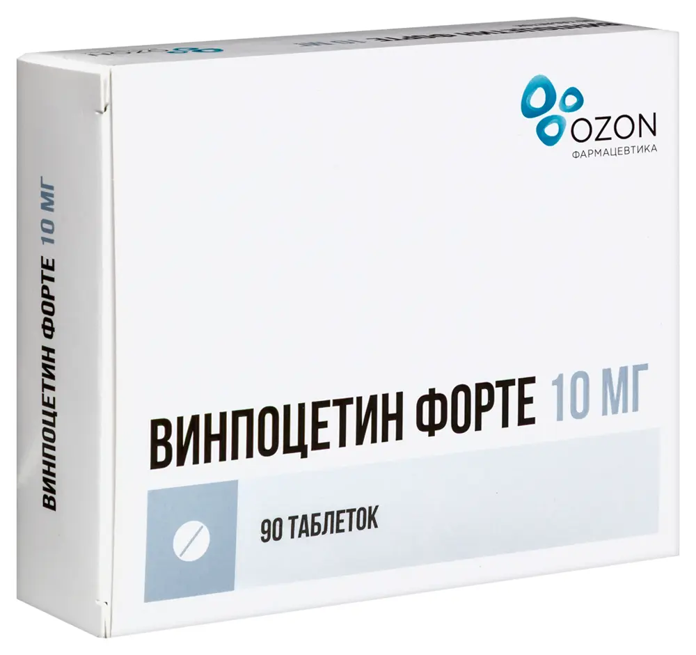 ВИНПОЦЕТИН ФОРТЕ табл. 10мг N90 (ОЗОН, РФ)