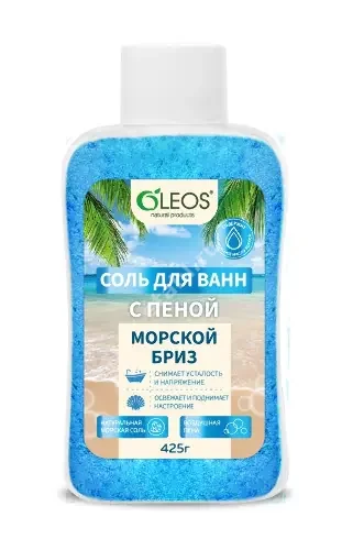 ОЛЕОС соль-пена д/ванн Морской бриз 425г (Олеос, РФ)