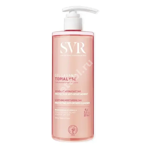 СВР (SVR) Topialyse гель очищающ lavant 400мл (СВР Лаборатория, ФРАНЦИЯ)