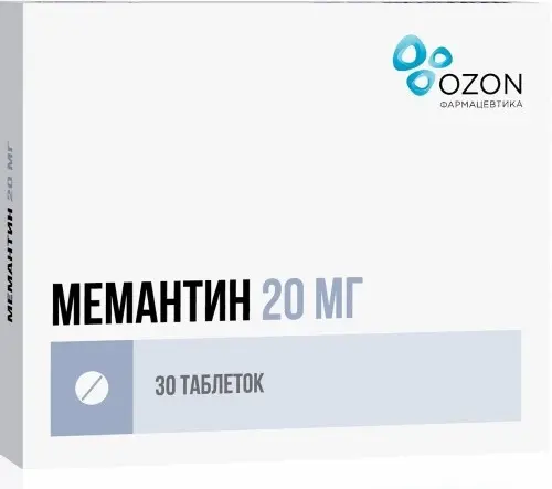 МЕМАНТИН табл. п.п.о. 20мг N30 (ОЗОН, РФ)