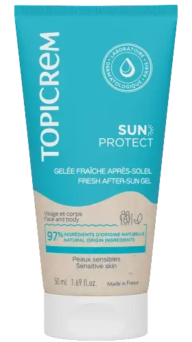 ТОПИКРЕМ Sun Protect желе для лица/тела освеж после загара 200мл (Лаборатории Нижи-Шарле, ФРАНЦИЯ)