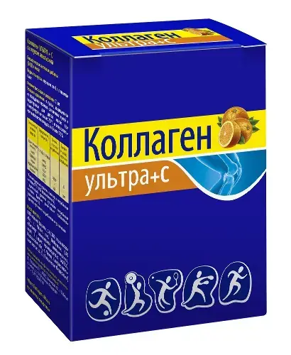 КОЛЛАГЕН УЛЬТРА + С пор. (пак.) 8г N7 Апельсин (Алина Фарма, РФ)