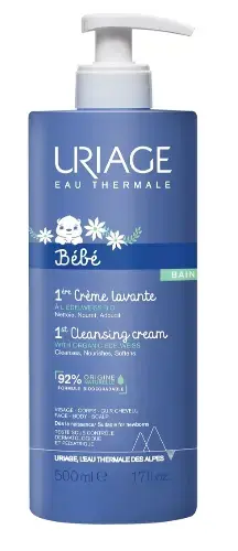УРЬЯЖ (URIAGE) Bebe Первый крем очищающий пенящийся 0м+ 500мл (Лаборатории Урьяж, ФРАНЦИЯ)