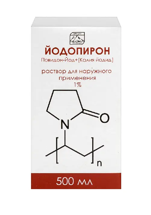 ЙОДОПИРОН р-р д/наружн. прим. (фл.) 1% - 500мл N1 (Флора Кавказа, РФ)