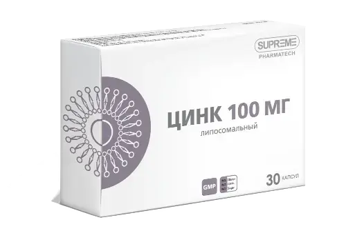 СУПРИМ ФАРМАТЕК Липосомальный Цинк капс. 0.548г N30 (Суприм Фармацех, РФ)
