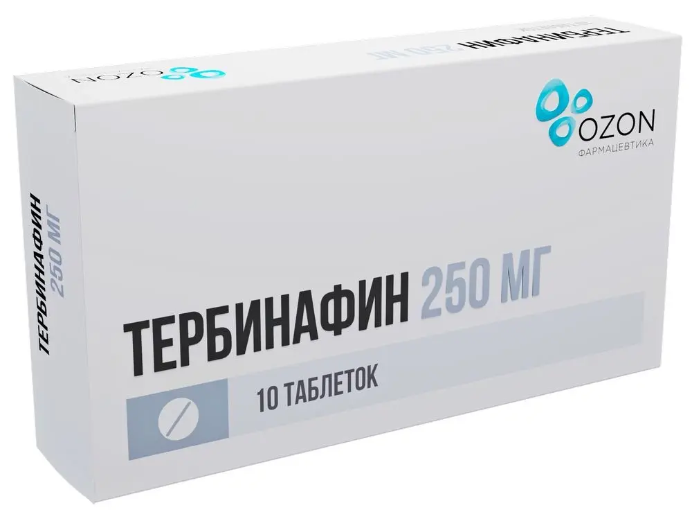 ТЕРБИНАФИН табл. 250мг N10 (ОЗОН, РФ)