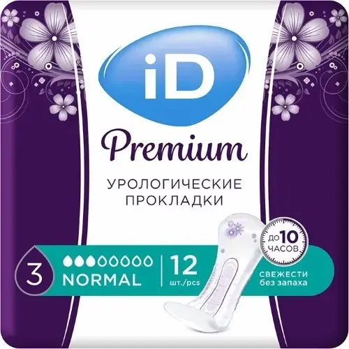 АЙДИ (ID) Премиум прокладки урологические Нормал 3кап. N12 (Онтекс БВ, ТУРЦИЯ)