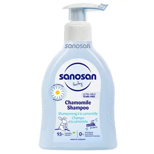 САНОСАН БЕБИ шампунь для младенцев 0м+ 200мл Ромашка (ОЛТРИ, ГЕРМАНИЯ)