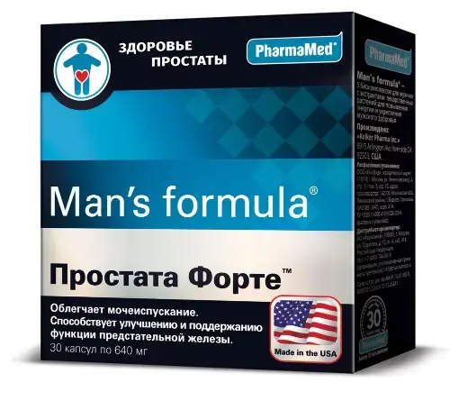 МЕН-С ФОРМУЛА Простата форте капс. 0.64г N30 (Келкер, США)