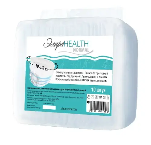 ЭЛАРА HEALTH трусы при недержании р.M 70-110см N10 Нормал (Яншенг Интернейшнл, КИТАЙ)