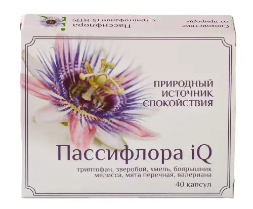ПАССИФЛОРА IQ капс. 0.32г N40 (Витамер, РФ)