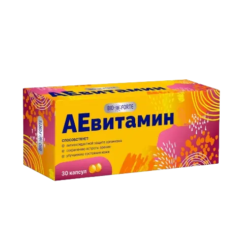 АЕВИТАМИН БиоФорте капс. 0.2г N30 (Мелиген, РФ)