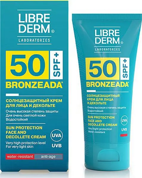 ЛИБРИДЕРМ Бронзиада крем для лица/шеи/декольте солнцезащит SPF50 50мл (Биофармлаб, РФ)