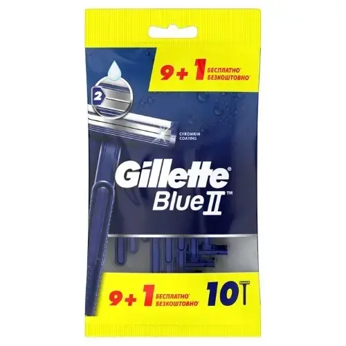 ЖИЛЛЕТТ станок однораз Blue 2 N10 (Продактс Интернешнл, РФ)