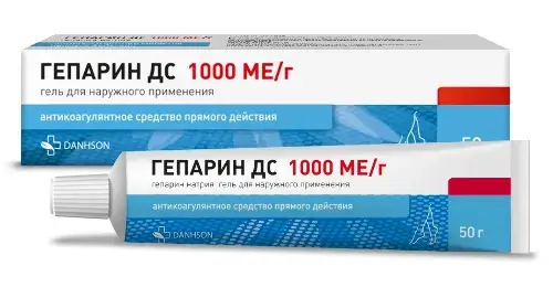 ГЕПАРИН ДС гель д/наруж. прим (туба) 1 000МЕ/г - 50г N1 (ВетПром АД, БОЛГАРИЯ)