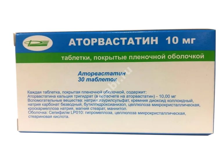 АТОРВАСТАТИН табл. п.п.о. 40мг N30 (Инд-Свифт Лимитед, ИНДИЯ)