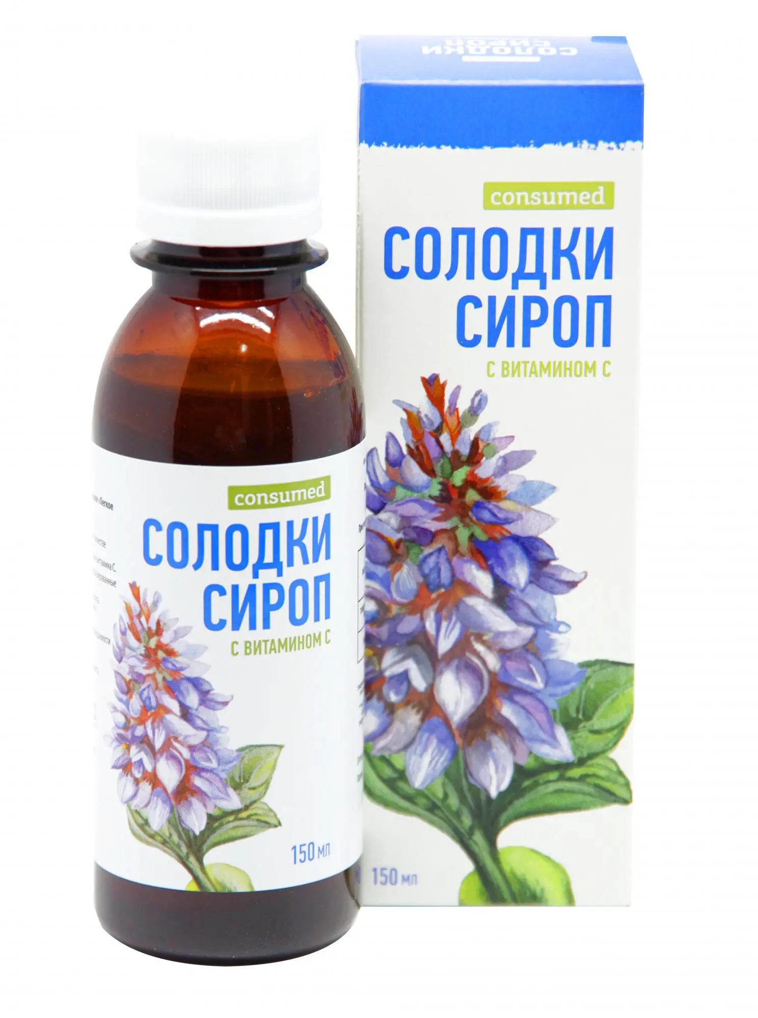 СОЛОДКИ СИРОП  Консумед с витамином С (фл.) 150мл N1 (ГРИН САЙД, РФ)